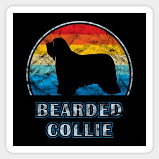 Bearded Collie Vintage Design Dog Sticker